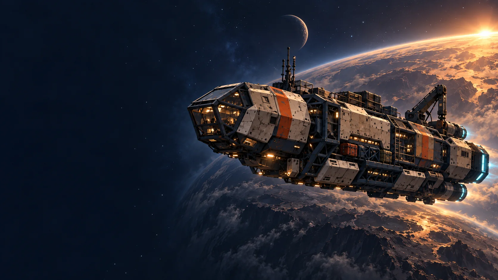 Colony ship · key art